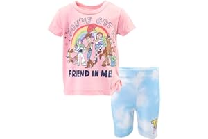 Disney T-Shirt and Bike Shorts Outfit Set Infant to Big Kid Sizes (12 Months - 14-16)