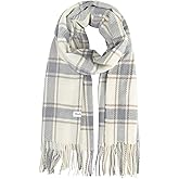 HH HOFNEN Women's Winter Scarf Classic Tassel Plaid Scarf Large Shawl Oversized Scarves Soft Warm Blanket Thick Wraps