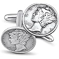 The Fun Company Coin Jewelry-Authentic Handmade Mercury Dime Cuff Links