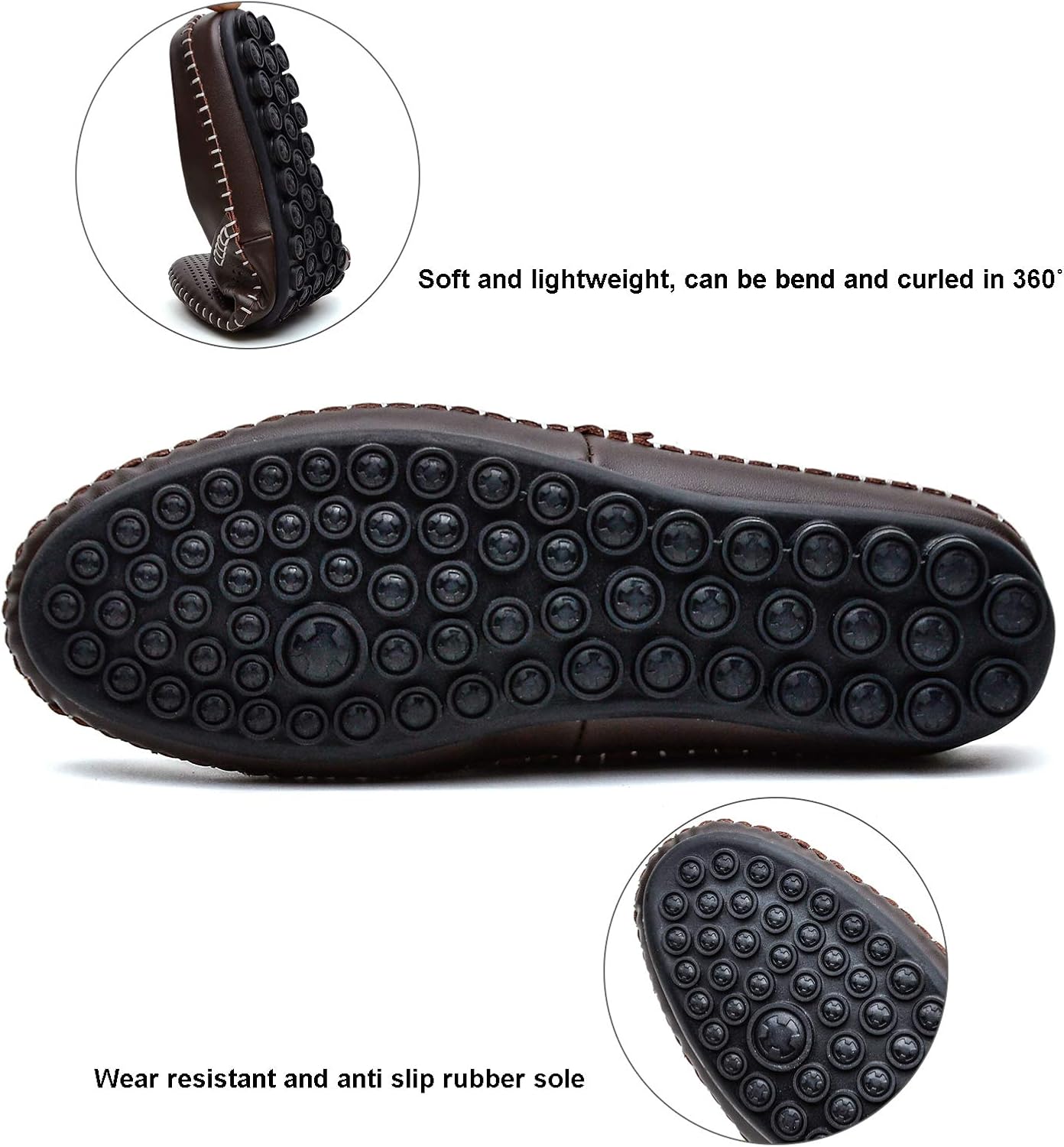 mens leather backless sandals