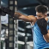AQF Boxing Gloves Kids Adults 6oz-16oz Training Muay Thai Gloves Black 12oz view 7