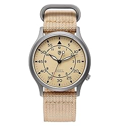 BERNY Men's Titanium Watch Japanese Sweep Second