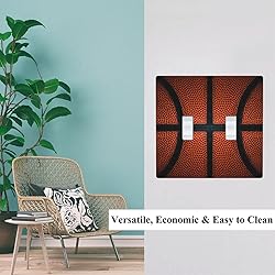 Pznen Basketball 2-Gang Wall Plate Dual Switch