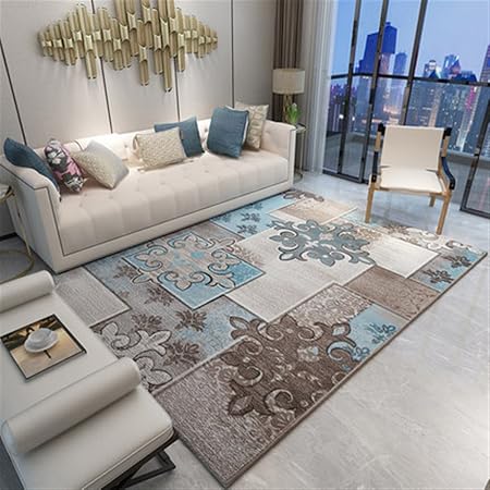 Ommda Tappeti Salotto Soggiorno Moderni Home Stampa 3d Tappeti Soggiorno Pelo Corto Antiscivolo Lavabili Multicolore 140x200cm 9mm