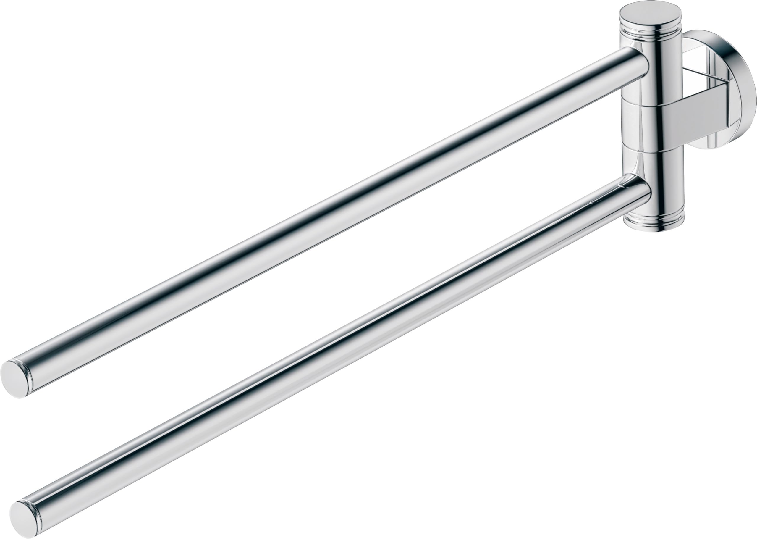 Duravit 0099221000 Towel Rail with 2 Arms, Mobile, 445 mm Chrome Plated