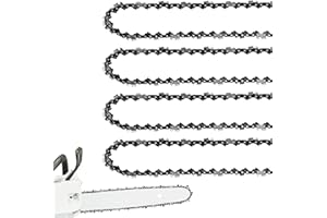 FUNKYWOO 4 Pack Chainsaw Chain for 20 Inch Bar, .325" Pitch, .050'' Gauge, 80 Drive Links Fits Husqvarna 450 Rancher Craftsman Jonsered and more