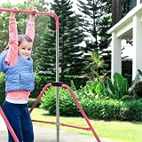 KAYMAN Gymnastics Horizontal Bar with Rings and Hand Protection Wrap 89-129cm view 6
