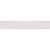 Westcott B-70 8ths Graph Beveled Ruler, 12 in