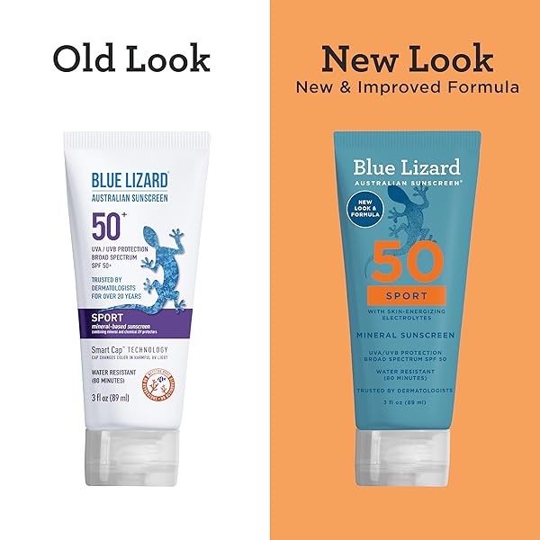 BLUE LIZARD SPORT MINERAL-BASED SUNSCREEN LOTION – SPF 50+ – 3 OZ