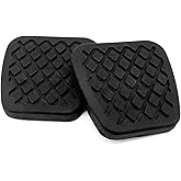 2 x Brake & Clutch Pedal Pad - Rubber Cover Pedal Pad Cover Replacement for Honda Civic Accord CR-V Acura 46545-SA5-000
