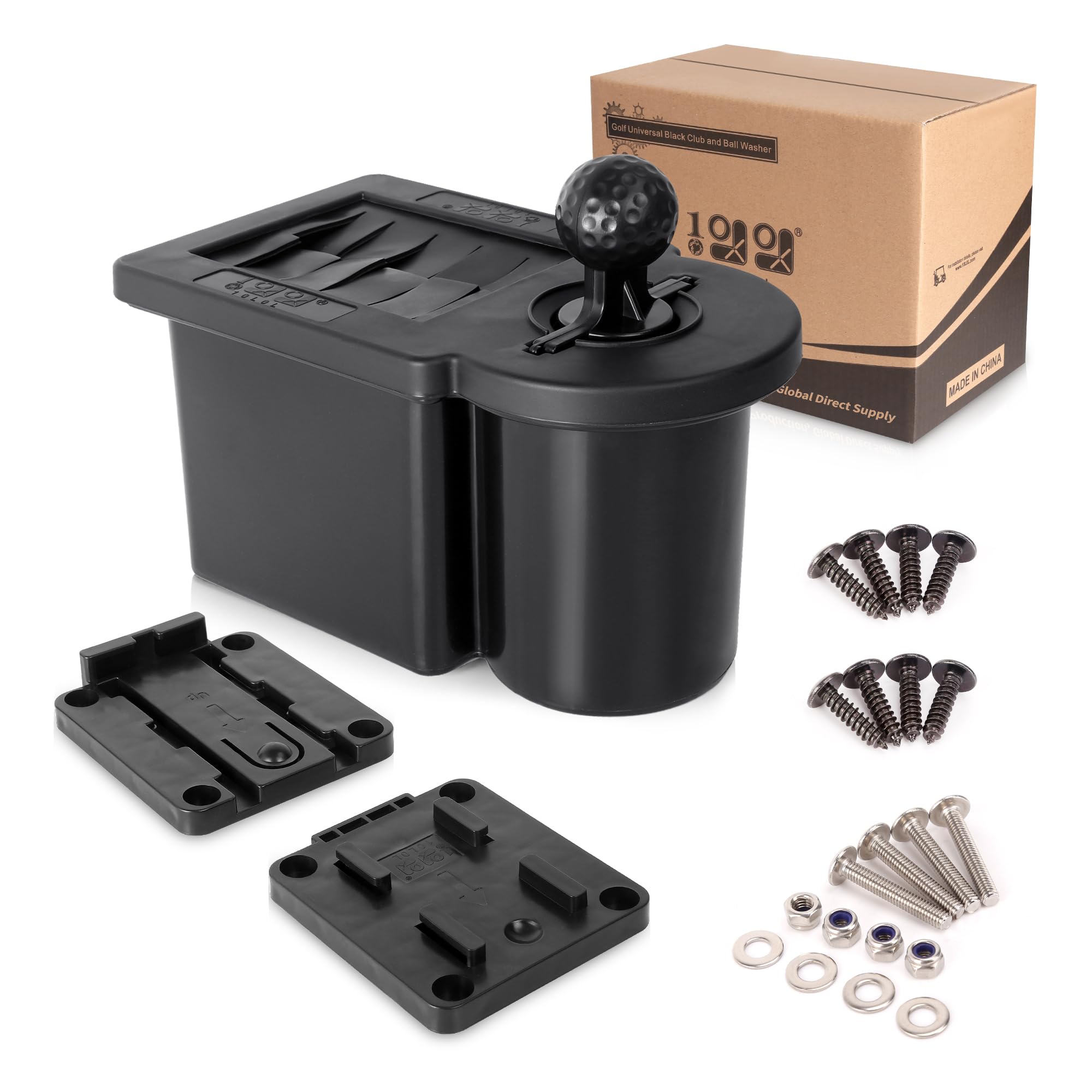 Photo 1 of 10L0L Golf Cart Ball Washer and Club Head Cleaner Kit Detachable Golf Club Head and Ball Washer Golf Cleaner for EZGO Club Car Yamaha