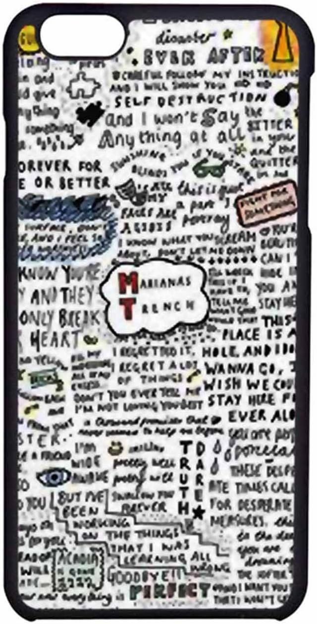 Marianas Trench Lyrics 2 Iphone 6 Case Iphone 6s Case Black Plastic Amazon Ca Cell Phones Accessories