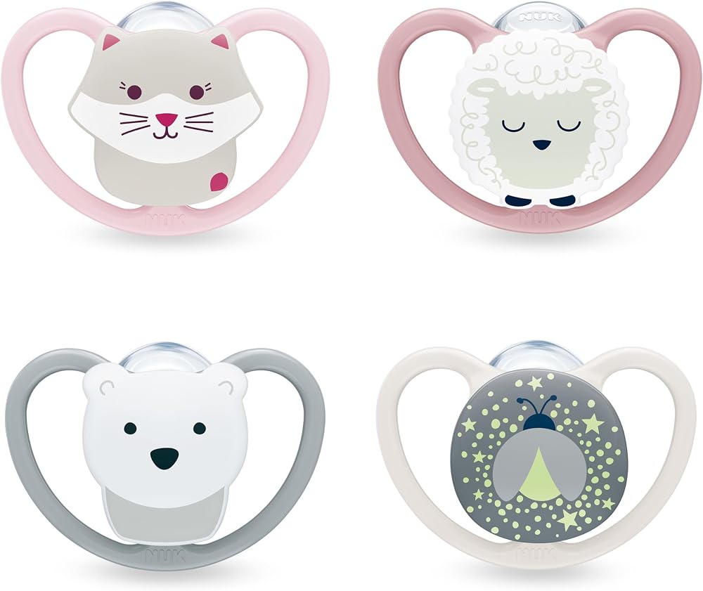 NUK Perfect Match Air Baby Dummies 6-18 Months 4 Count Assorted