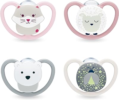 NUK Perfect Match Air Baby Dummies 18-36 Months 4 Count Assorted