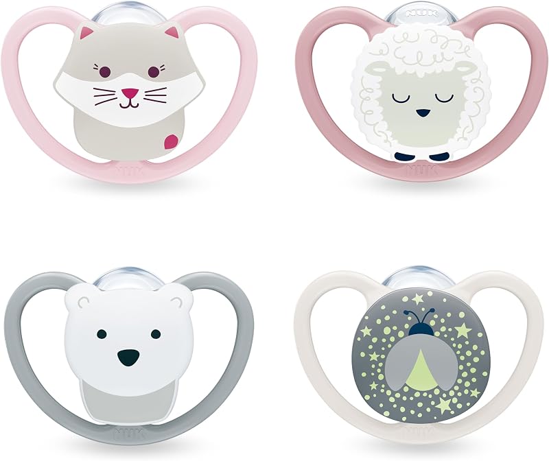 NUK Perfect Match Air Baby Dummies 6-18 Months 4 Count Assorted