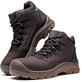 DRKA Men's Steel Toe Work Boots Water Resistant Safety Shoes