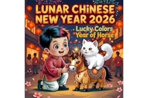 Lunar Chinese New Year 2026: Lucky Colors Year of the Horse book for kids A Fun Zodiac Story Traditions About Family, Friendship, and Fortune Educational Picture Book for children's