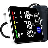 GUAEVER Blood Pressure Monitor Rechargeable Upper Arm Blood Pressure Monitors for Home Use Large Screen Bp Machine with 8.7"-16.5" Bp Cuff, 2x120 Memory, Voice Broadcast Bp Monitor (Black)