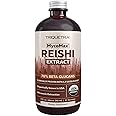 Organic Reishi Mushroom Extract - 70% Beta Glucans - Highest Active Nutrient Levels, Max Potency Cordyceps Tincuture, US Grown + Ultrasonic Extraction - Energy, Immunity, Sleep and Stress - 8 oz.