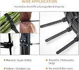 Meccion 100 Piece Releasable Cable Ties Heavy Duty Nylon 250mm Black view 5