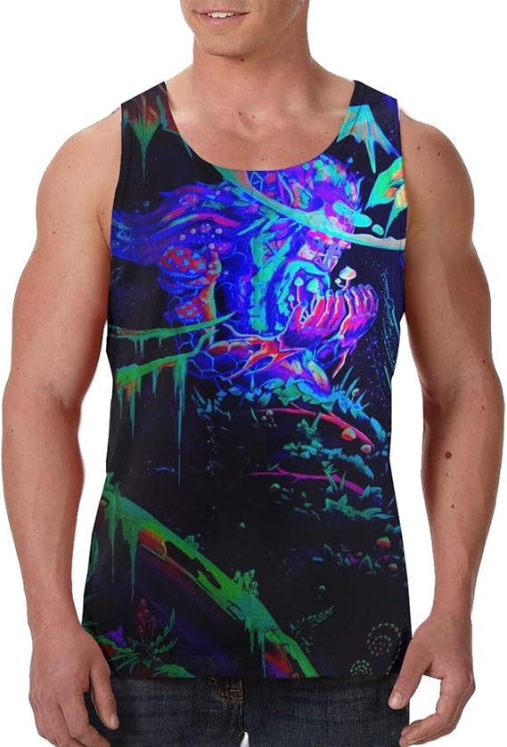 Amazon Co Jp トリッピーライトマッシュルーム ベスト メンズ 夏 ノースリーブ アクティブベスト おしゃれ レジャー ゆるい スリム ベスト ホーム モーション 釣り ビーチ 服 ファッション小物