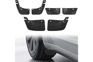 frani Upgraded Integrated Mud Flaps Designed for Tesla Model 3 Highland 2024-2026,All Weather Guards, No Drilling/Tape Required(Set of 6)
