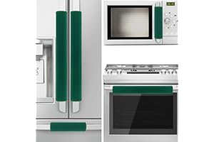 ZAWAGIIK 5Pcs Refrigerator Door Handle Cover Washable Kitchen Appliance Decor Handles Fridge Oven Microwave Dishwasher Antiskid Protector, Keep Off Fingerprints Food Stains