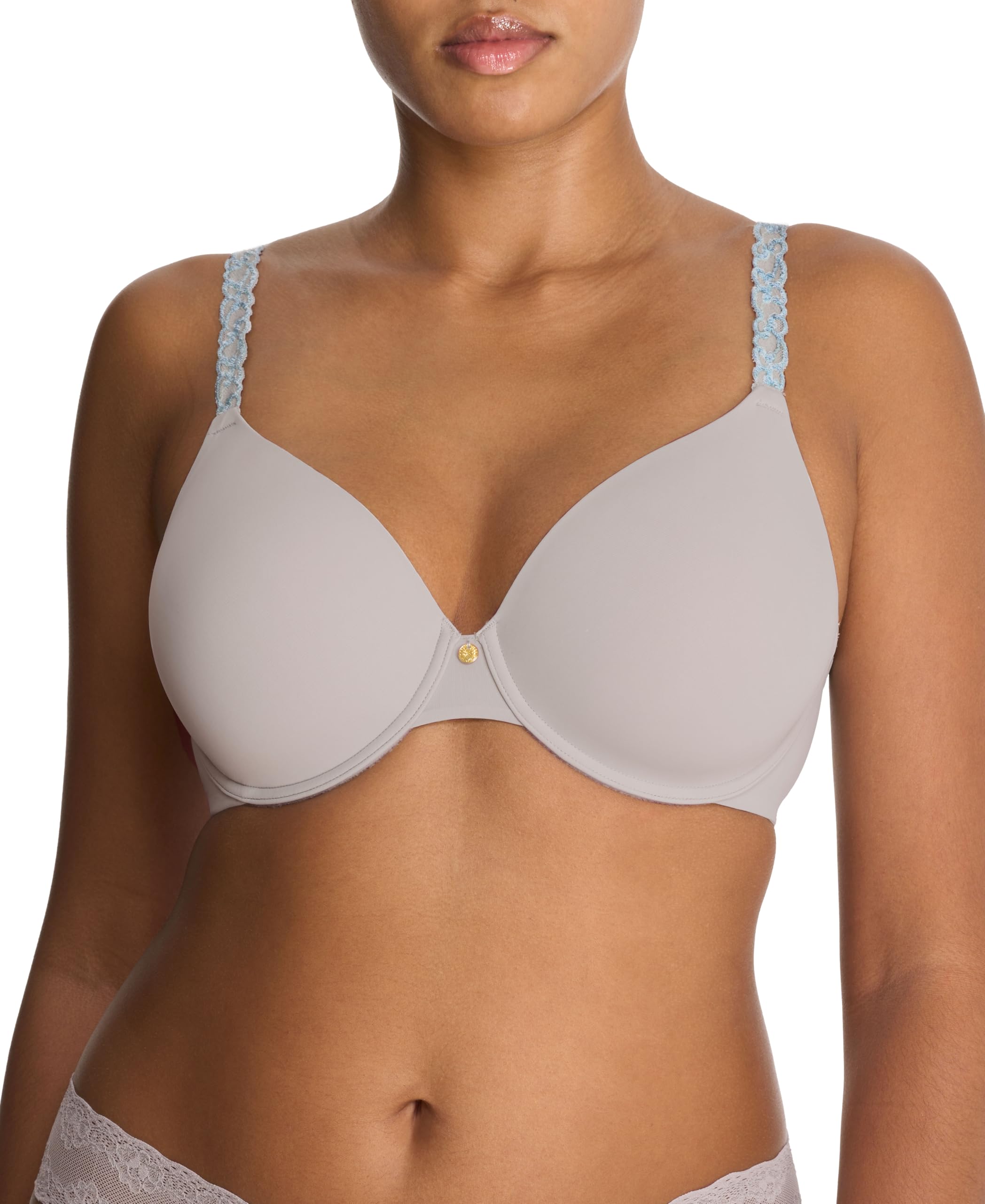 Natori Women’s Pure Luxe Contour Underwire 732080, Vapor/Misty Blue