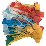 Huouo 100 Pcs 5 inches Nylon Cable Marker Ties Self-locking Cord etiquetas etiqueta Wire tirantes varios colores