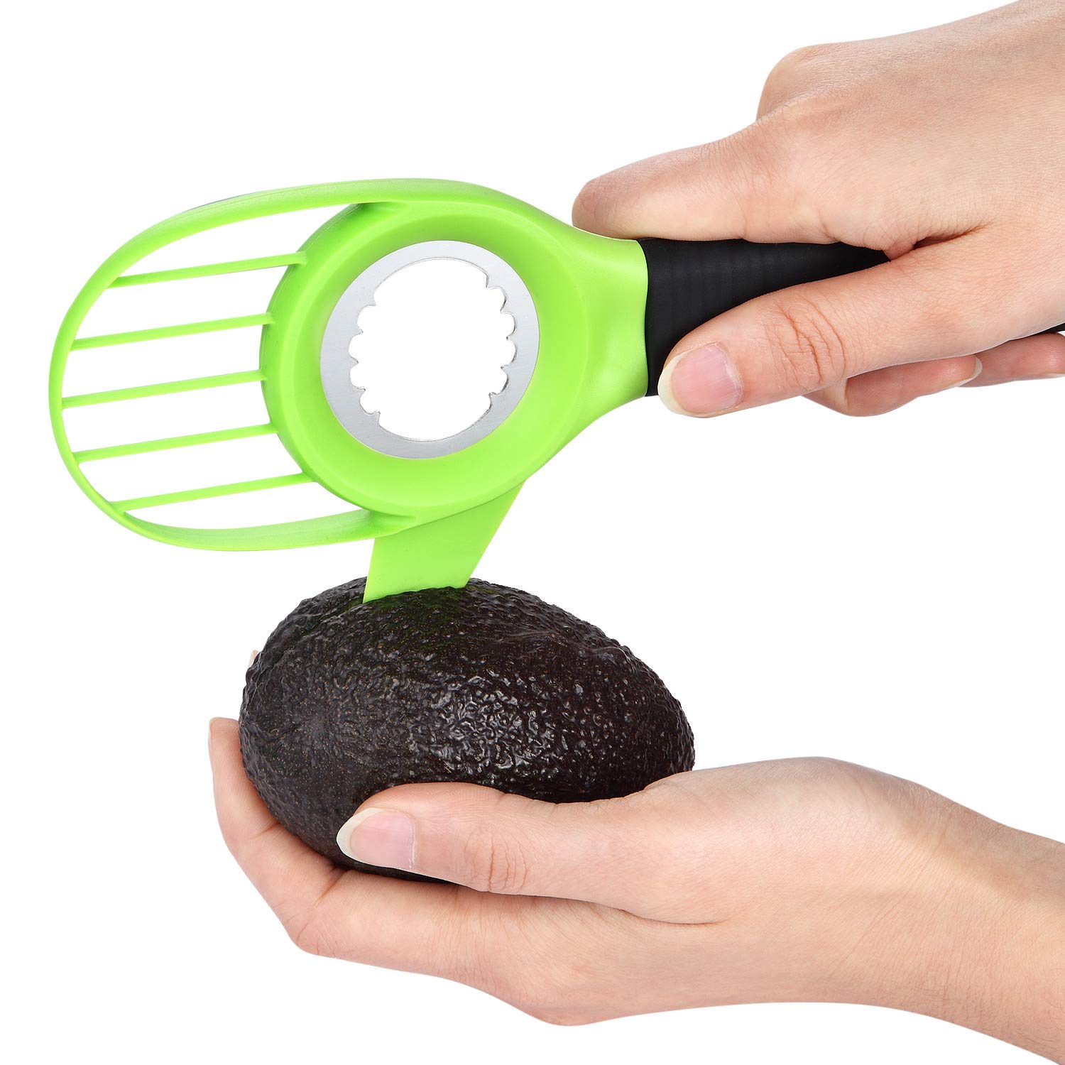 Byme 3 in 1 Avocado Slicer Multifunctional Cutter Corer Tools with Comfort-Grip Handle Fruit Peelers for Avocado,Kiwi,Dragon Fruit etc.