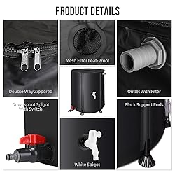 Collapsible Rain Barrel Water Collection System