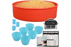 Air Fryer Baking Pan Set For Ninja Foodi Grill 5-in-1 AG301 4qt, Freezer & Airfryer Bakeware Sets with Cupcake Liners & Kitch