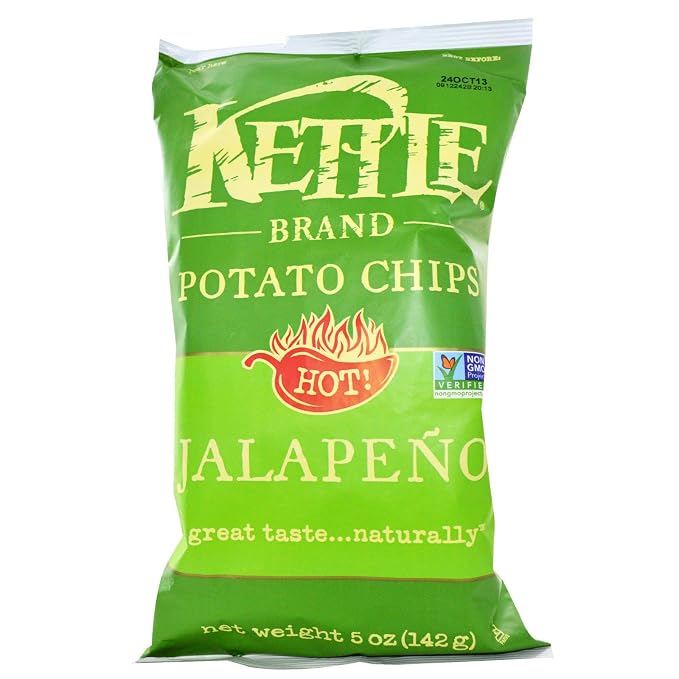 Kettle Brand Potato Chips Jalapeno (084114116352)