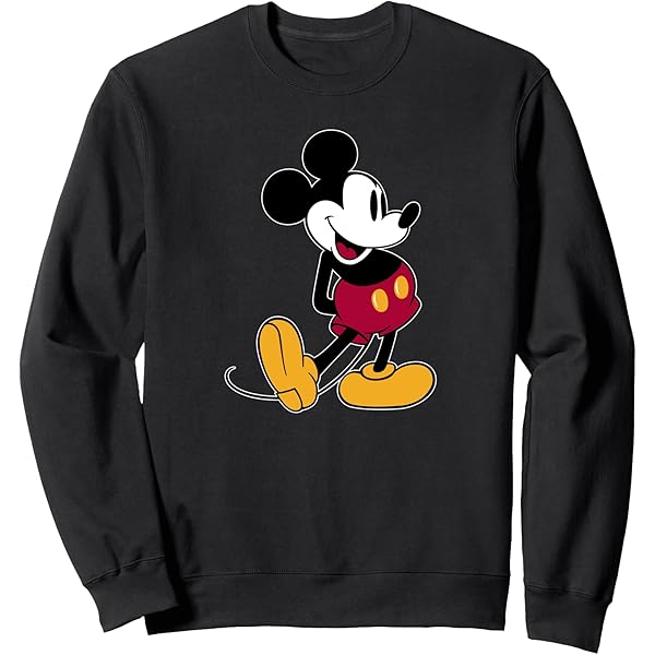 Amazon.com: Disney Mickey Mouse Classic Fade Pose Sweatshirt