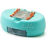 Beaditive Magnetic Pin Cushion with Drawer - Strong Magnet Pin Holder Cushions for Sewing - 50 Glass Head Quilting Pins Inclu