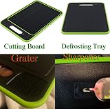 MUKSUET 2 Pack 4 in 1 Defrosting Boards with Grater & Sharpener view 5