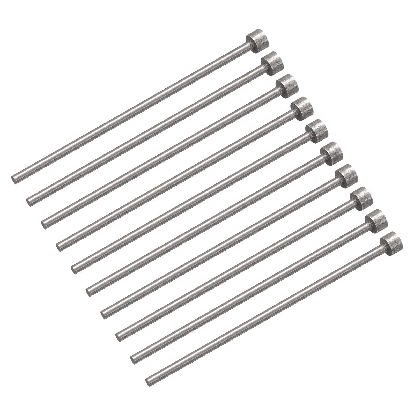 Photo 1 of uxcell Straight Ejector Pins, 2.5mm (3/32") Dia. 65Mn Steel Round Tip Punch 100mm (4") Long for Mechanical Maintenance 10PcsLPNPMEX7060667
