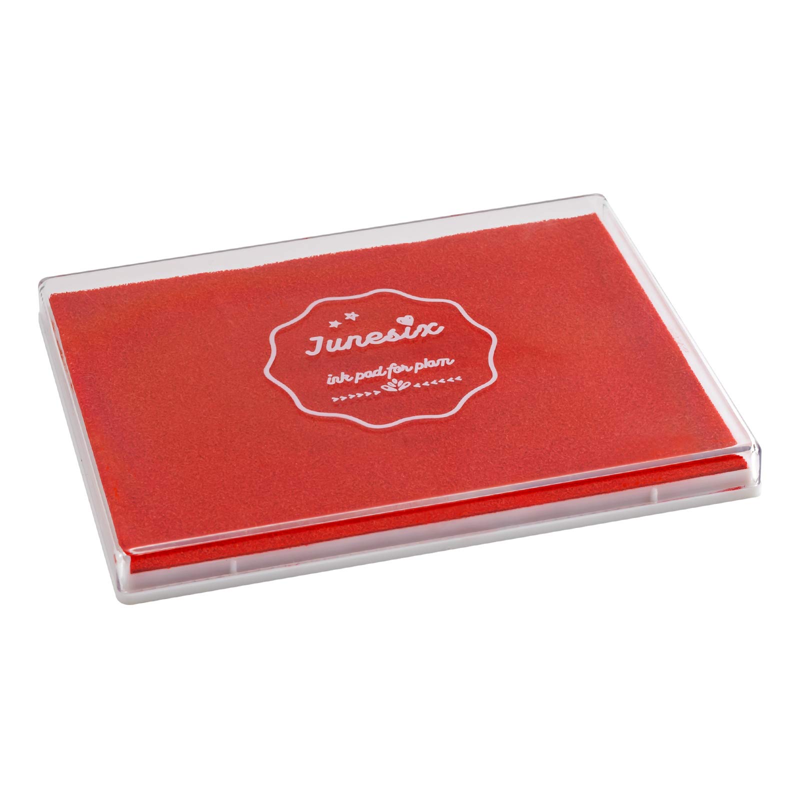 Ink Pad, 5x4'' Washable Stamp Ink Pad for Kids Painting, Red