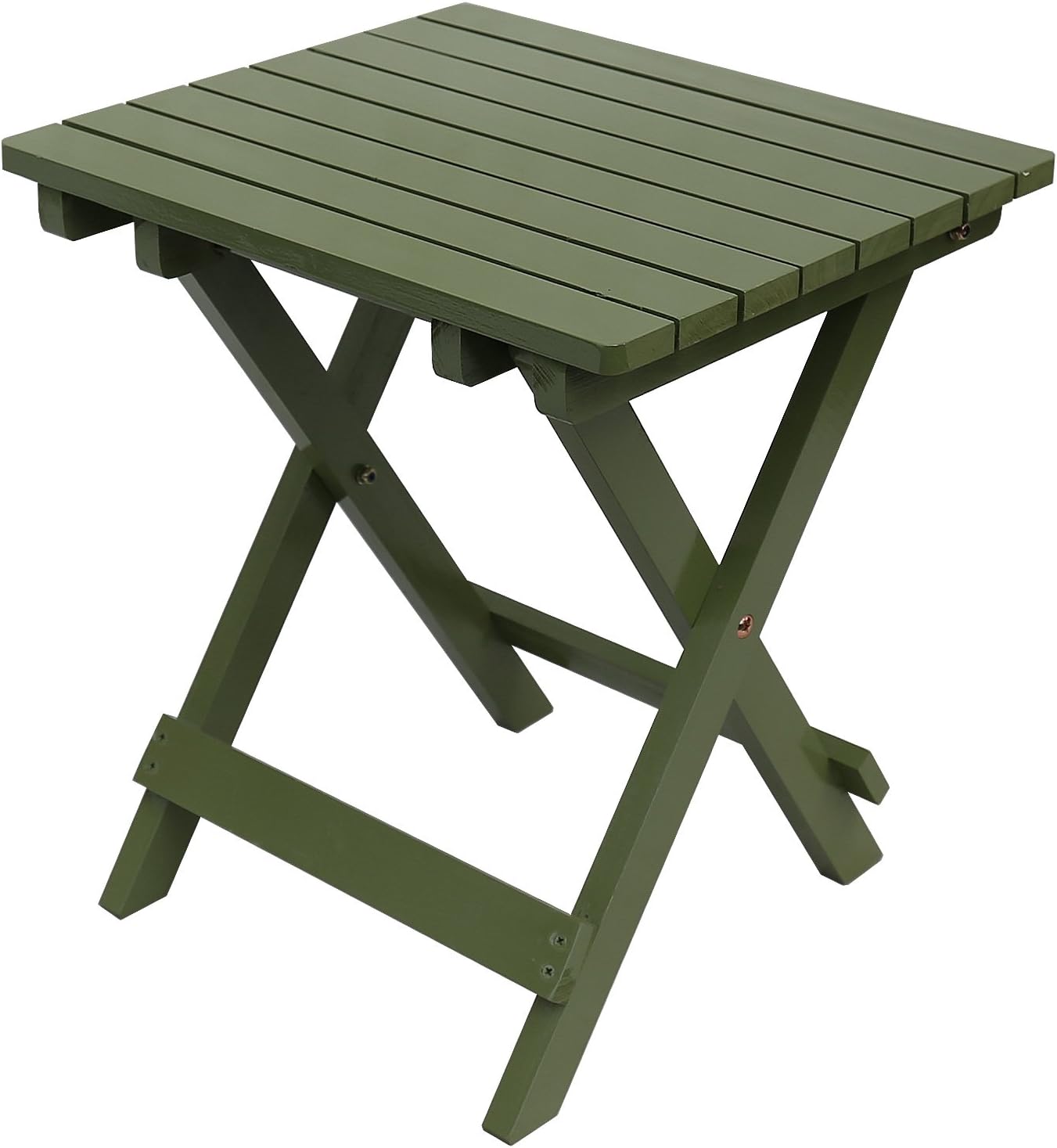 Songsen Outdoor Quick Folding Camping Stool Wooden Adirondack Side Table