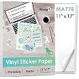 Amazon.com : Koala Printable Vinyl Sticker Paper for Inkjet Printer ...