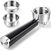 51mm Portafilter Set for CASABREWS CM5418, 5418 PRO, 3700 Essential/3700Pro and Gevi Espresso Machines, 3 Ears Portafilter with 2 Stainless Steel Filter Baskets (1-Cup Filter and 2-Cups Filter)