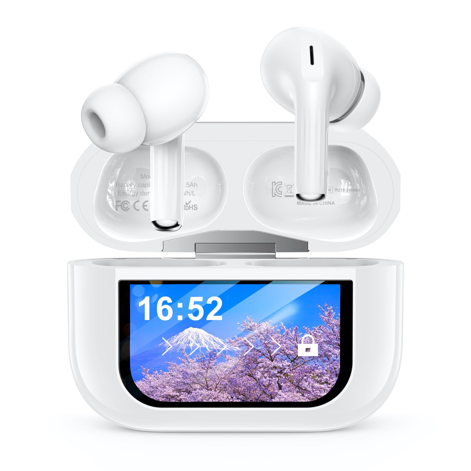 Szwdo T20 ワイヤレスイヤホン タッチスクリーン 白の商品画像