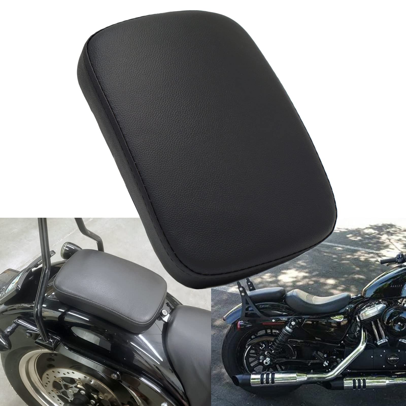 Hotiko Motorcycle Leather Pillion Pad 6 Suction Cup