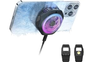 Black Shark Magnetic Cooling for Cell Phone 4Pro, Portable RGB Cooling Fan, Mobile Phone Radiator with Removable Handle, Smar