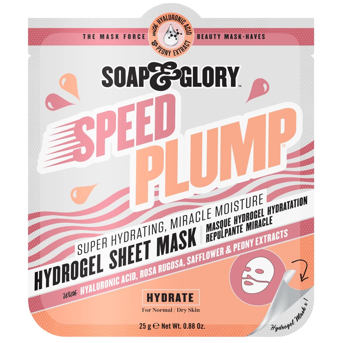 Soap & Glory Speed Plump Hydrogel Miracle Moisture Sheet Mask