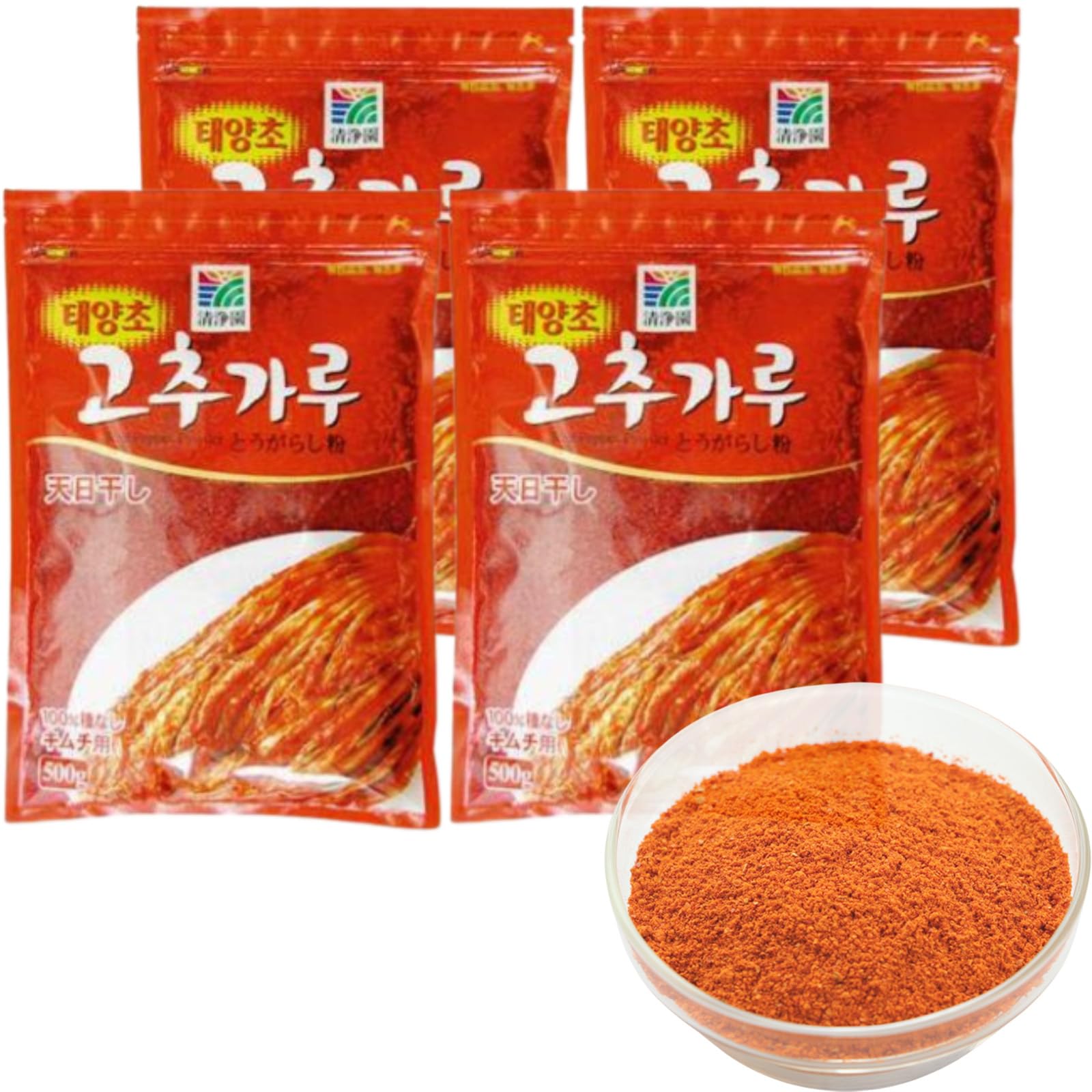 [O'Food]【唐辛子粉 고추가루 2kg (キムチ用 500g 4袋セット)】 無添加 唐辛子 調味料 香辛料 業務用 とうがらしパウダー コチュカル 韓国料理 韓国調味料 中国 の商品画像