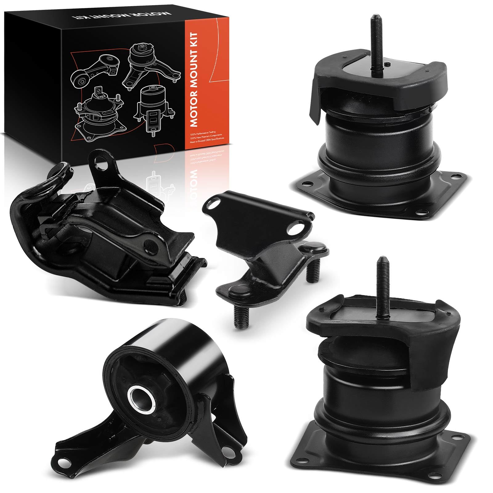 Photo 1 of A-Premium Engine Motor Mount and Transmission Mount Set of 5 Compatible with Honda Accord 1998-2002 & Acura TL 1999-2003, V6 3.0L 3.2L, SOHC, Replace# 50810S0KA81, 50805S3VA81