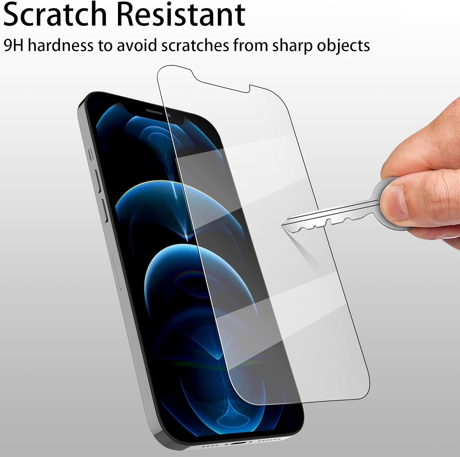 4youquality [4-Pack Screen Protector for iPhone 12 Pro Max (6.7-Inch), Tempered Glass Film - Image 5