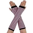 Allegra K Women's Fingerless Printed Knitted Arm Martinique