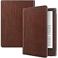 Fintie Case for 6" All-New Kindle 11th Generation 2024/2022 Release - Book Style Folio PU Leather Shockproof Cover Auto Sleep/Wake for Kindle 2024/2022 11th Generation e-Reader, Vintage Brown